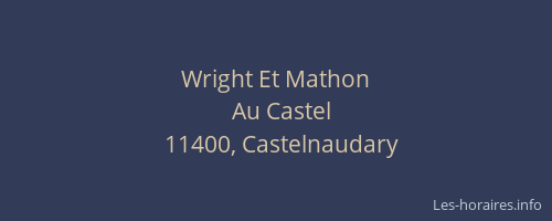 Wright Et Mathon