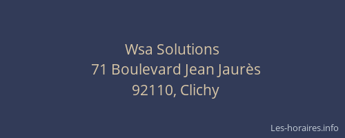 Wsa Solutions