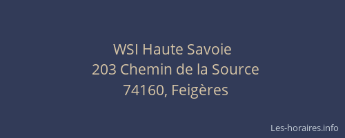 WSI Haute Savoie