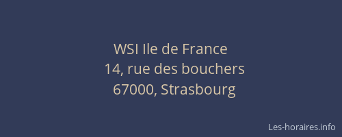 WSI Ile de France