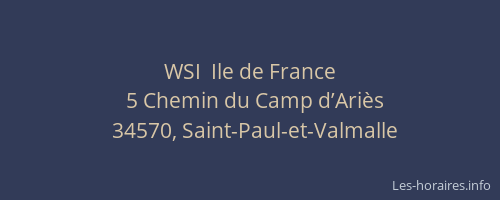 WSI  Ile de France