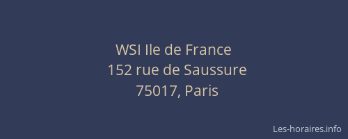 WSI Ile de France