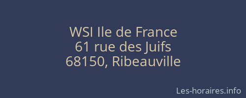 WSI Ile de France