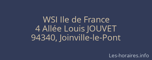 WSI Ile de France
