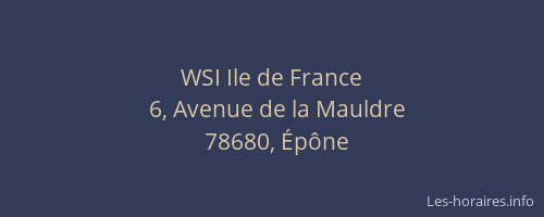WSI Ile de France