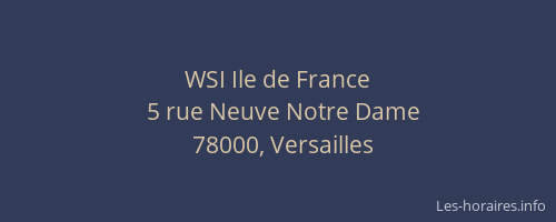 WSI Ile de France