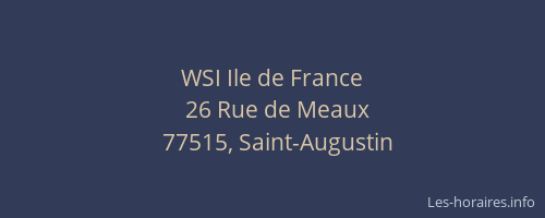 WSI Ile de France