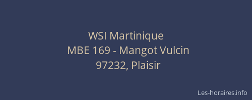 WSI Martinique