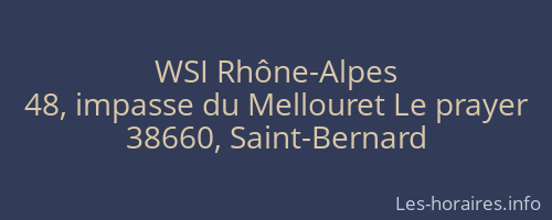 WSI Rhône-Alpes