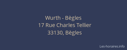 Wurth - Bègles