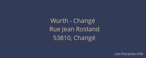 Wurth - Changé