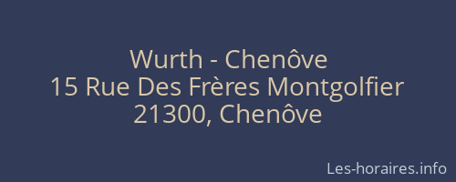Wurth - Chenôve