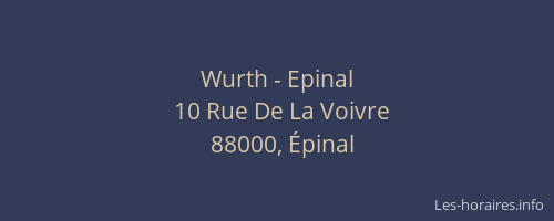 Wurth - Epinal