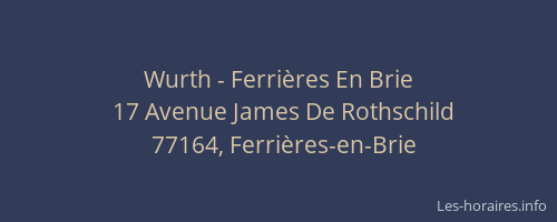 Wurth - Ferrières En Brie