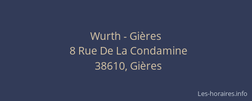 Wurth - Gières