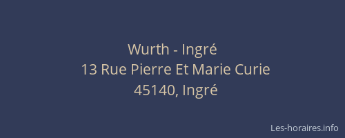 Wurth - Ingré