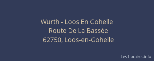 Wurth - Loos En Gohelle