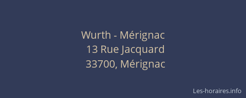 Wurth - Mérignac