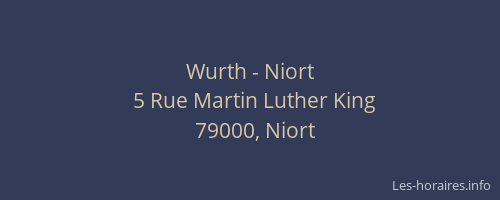 Wurth - Niort