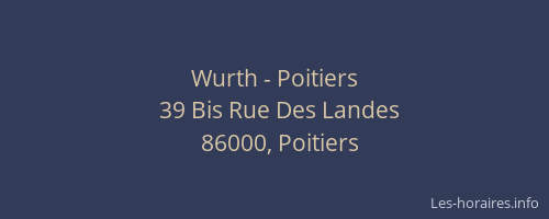 Wurth - Poitiers