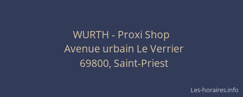WURTH - Proxi Shop