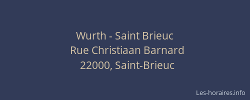 Wurth - Saint Brieuc