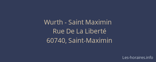 Wurth - Saint Maximin