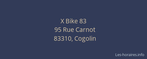 X Bike 83