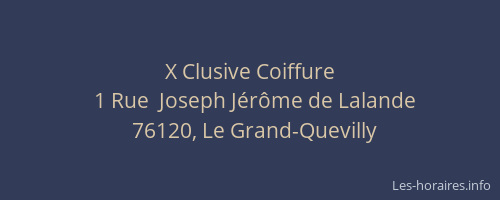 X Clusive Coiffure