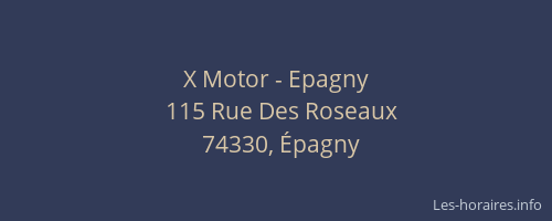 X Motor - Epagny