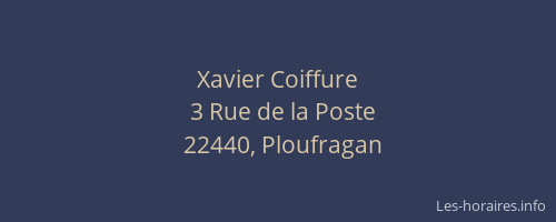 Xavier Coiffure