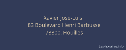 Xavier Jos&eacute;-Luis