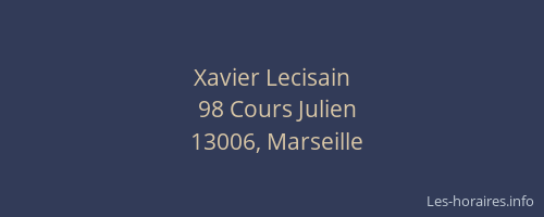 Xavier Lecisain