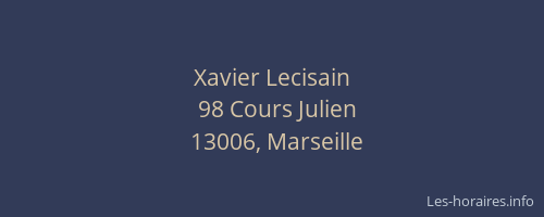 Xavier Lecisain