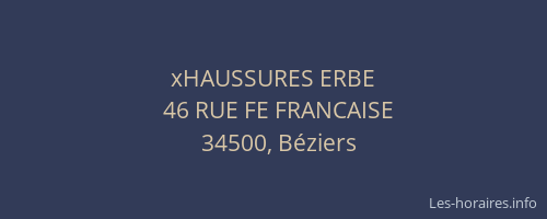 xHAUSSURES ERBE