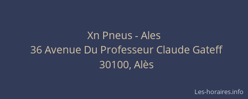Xn Pneus - Ales