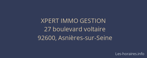 XPERT IMMO GESTION