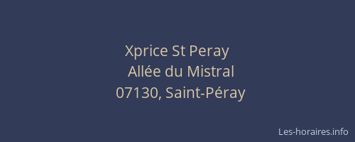 Xprice St Peray