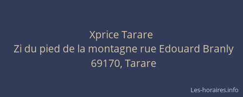 Xprice Tarare