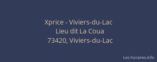 Xprice - Viviers-du-Lac