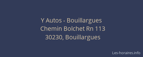 Y Autos - Bouillargues