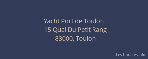 Yacht Port de Toulon