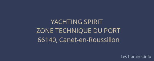 YACHTING SPIRIT