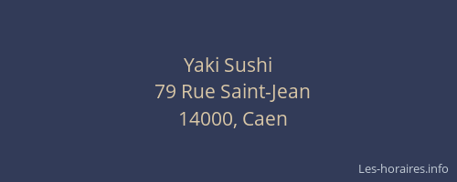 Yaki Sushi