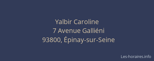 Yalbir Caroline
