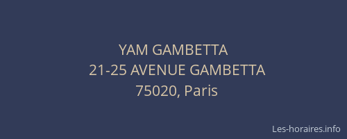YAM GAMBETTA