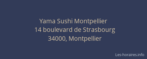 Yama Sushi Montpellier