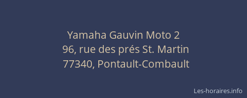 Yamaha Gauvin Moto 2