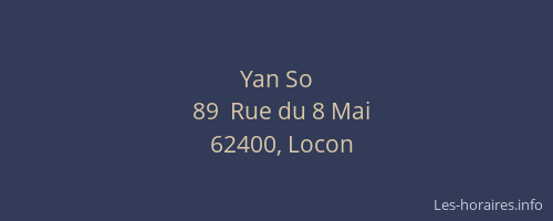 Yan So