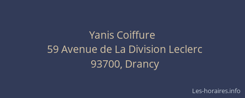 Yanis Coiffure